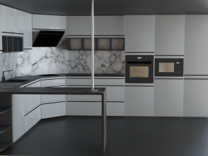Hi-tech Kitchen Will be updated 3D Model