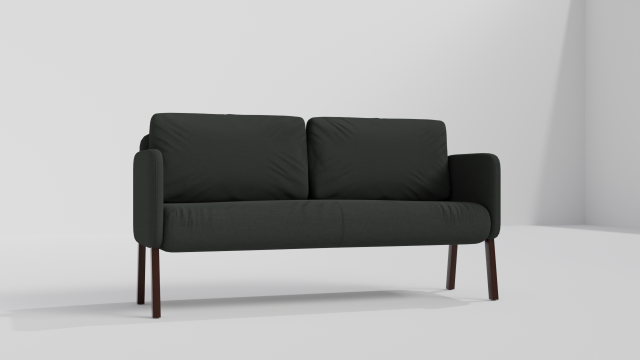 High-quality fabric sofa 3D Модель .c4d .max .obj .3ds .fbx .stl .blend 