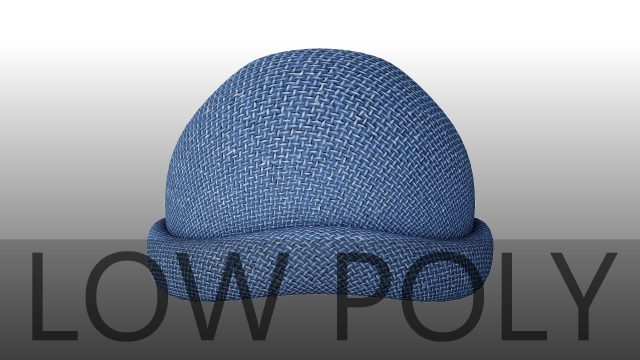Fabric hat 3D Model .c4d .max .obj .3ds .fbx .stl .blend 