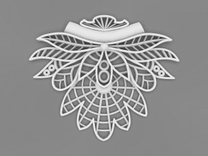 Floral mandala Pendant 3D Принт Модель