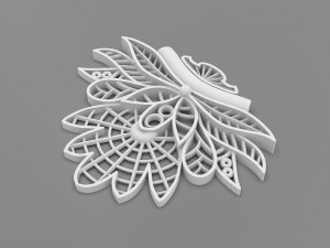 Floral mandala Pendant 3D Принт Модель