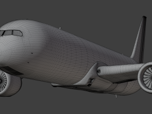 Quantas Boeing 787-9 Animated and Rigged 3D Model