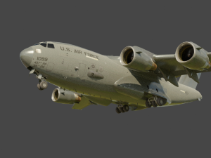 C-17 Globemaster Airplane 3D Model