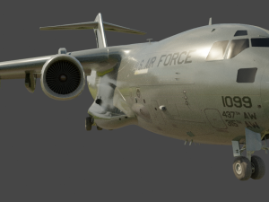 C-17 Globemaster Airplane 3D Model
