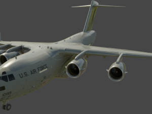 C-17 Globemaster Airplane 3D Model