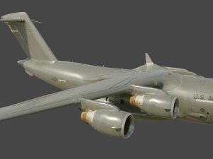 C-17 Globemaster Airplane 3D Model