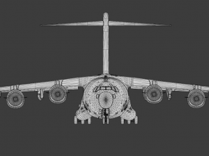 C-17 Globemaster Airplane 3D Model