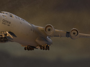 C-17 Globemaster Airplane 3D Model