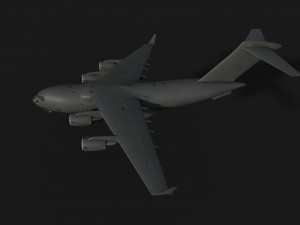 C-17 Globemaster Airplane 3D Model