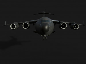 C-17 Globemaster Airplane 3D Model