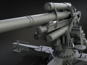 Anti-Aircraft cannon 88mm 3D Модель