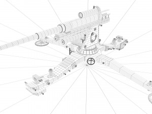 Anti-Aircraft cannon 88mm 3D Модель
