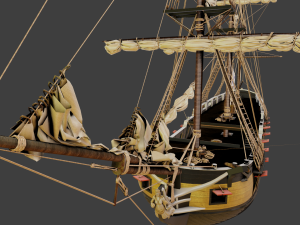 Aleksander class frigate Ship 3D Modell
