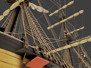 Aleksander class frigate Ship 3D Modell