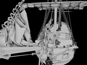 Aleksander class frigate Ship 3D Modell