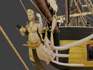 Aleksander class frigate Ship 3D Modell