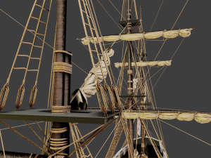 Aleksander class frigate Ship 3D Modell