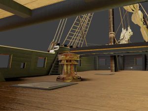 Aleksander class frigate Ship 3D Model