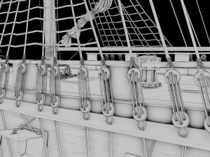 Aleksander class frigate Ship 3D Modell