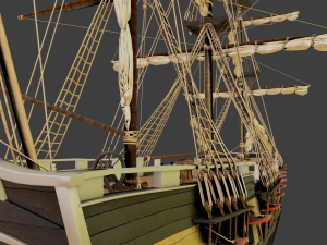 Aleksander class frigate Ship 3D Modell