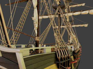 Aleksander class frigate Ship 3D Model