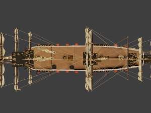 Aleksander class frigate Ship 3D Modell