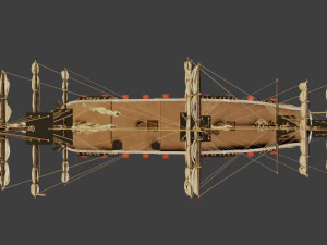 Aleksander class frigate Ship 3D Model