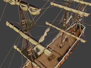 Aleksander class frigate Ship 3D Modell