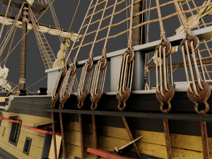 Aleksander class frigate Ship 3D Model