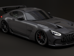 Mercedes-Benz GT R - Black Variant 3D Model