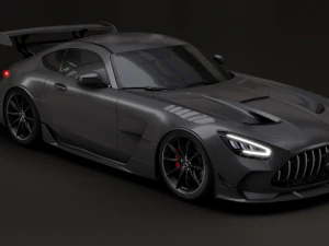 Mercedes-Benz GT R - Wariant Czarny Model 3D