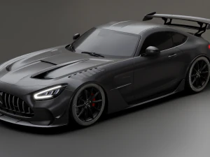 Mercedes-Benz GT R - Black Variant 3D Model