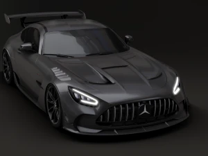 Mercedes-Benz GT R - Black Variant 3D Model