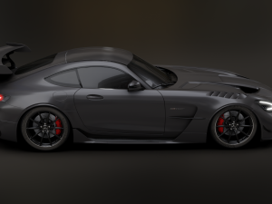 Mercedes-Benz GT R - Black Variant 3D Model
