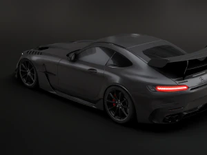 Mercedes-Benz GT R - Black Variant 3D Model