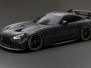 Mercedes-Benz GT R - Black Variant 3D Model