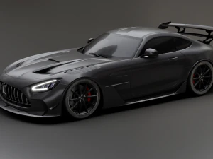 Mercedes-Benz GT R - Black Variant 3D Model