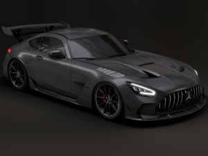 Mercedes-Benz GT R - Black Variant 3D Model