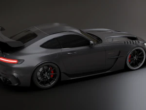 Mercedes-Benz GT R - Black Variant 3D Model