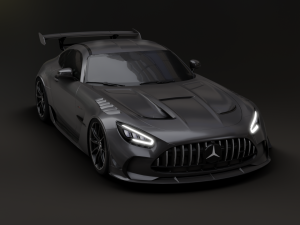 Mercedes-Benz GT R - Black Variant 3D Model