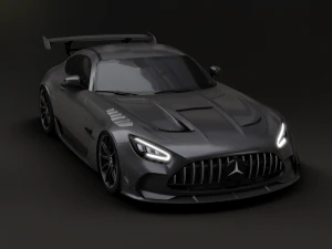 Mercedes-Benz GT R - Black Variant 3D Model
