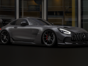 Mercedes-Benz GT R - Black Variant 3D Model