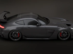 Mercedes-Benz GT R - Black Variant 3D Model