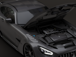 Mercedes-Benz GT R - Black Variant 3D Model
