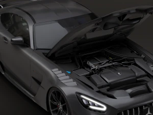 Mercedes-Benz GT R - Black Variant 3D Model