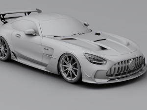 Mercedes-Benz GT R - Black Variant 3D Model
