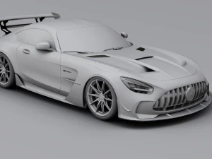 Mercedes-Benz GT R - Black Variant 3D Model