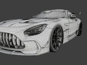 Mercedes-Benz GT R - Black Variant 3D Model