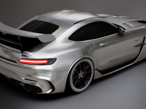 Mercedes-Benz GT R - Silver Variant 3D 模型