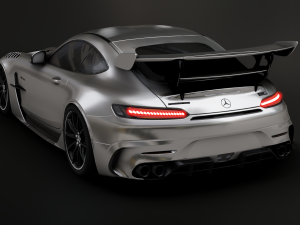 Mercedes-Benz GT R - Silver Variant 3D 模型